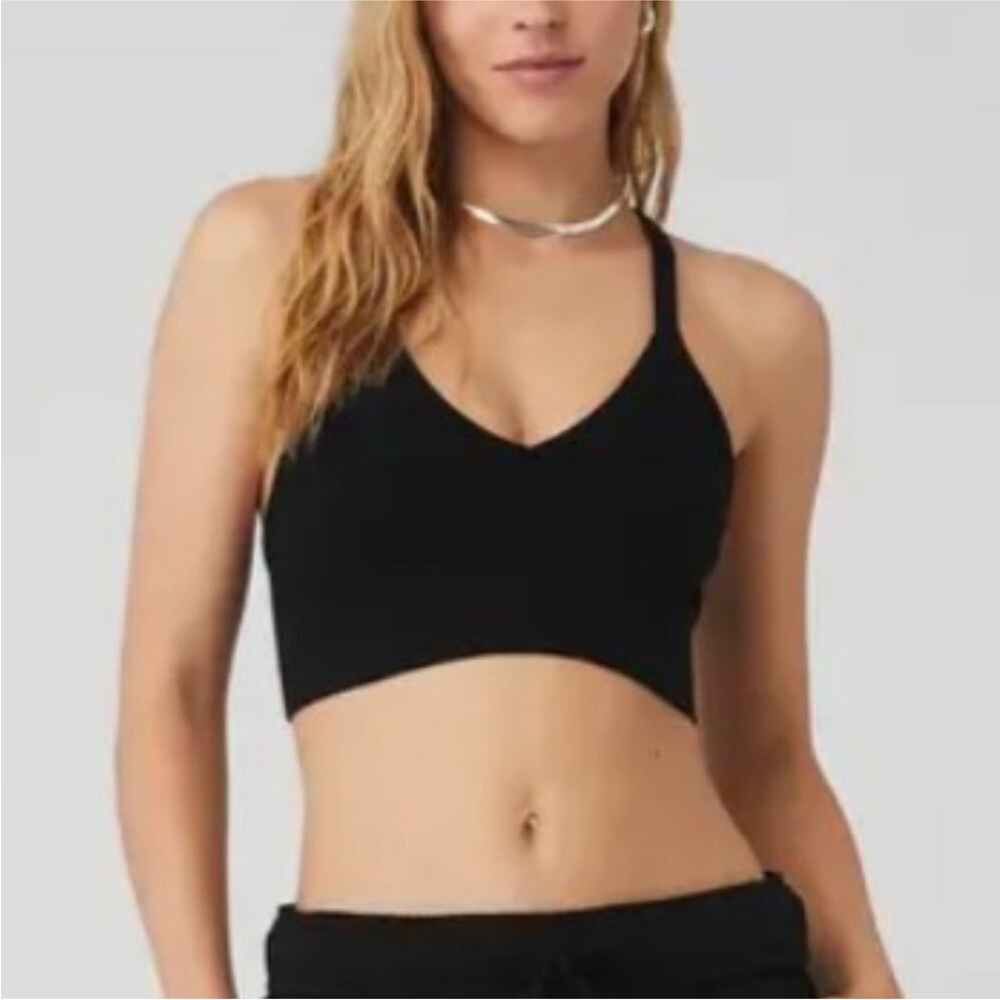 Alo Yoga Alo Seamless Ribbed Low Back Bra